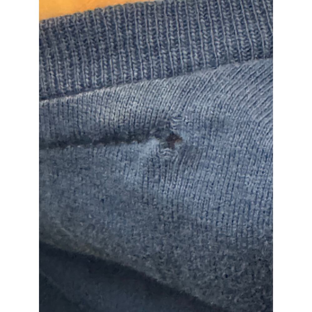 Polo Ralph Lauren Blue Long Sleeve Tee Orange Pony Size M - Picture 4 of 4